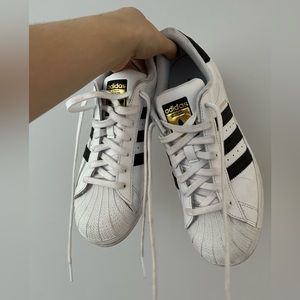 Authentic Adidas White SuperStar Shoes Size US 9